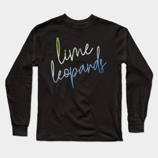 CURSIVE lime leopards Long Sleeve T-Shirt